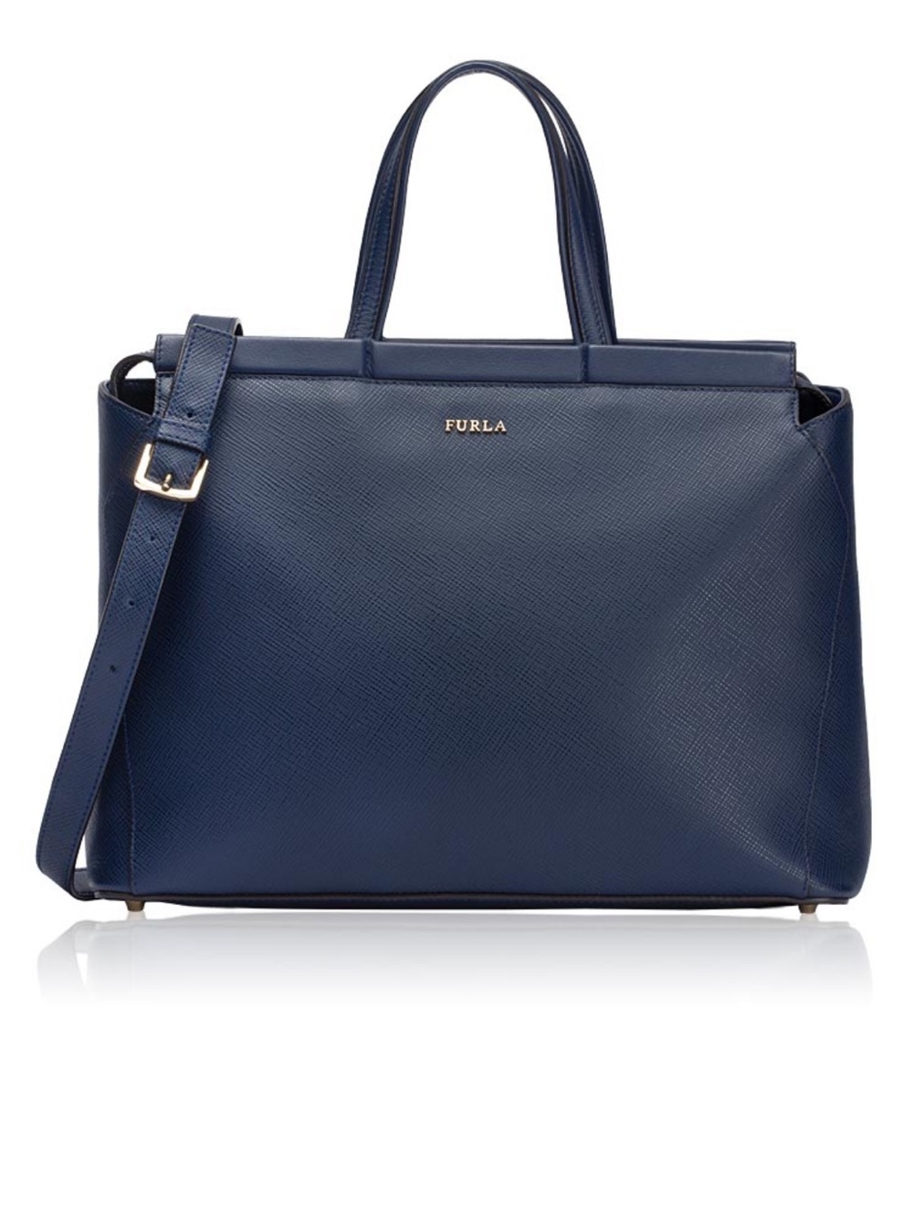 Furla Talia saffiano blue bag
